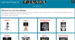 Desktop Screenshot of info-radiologie.ch